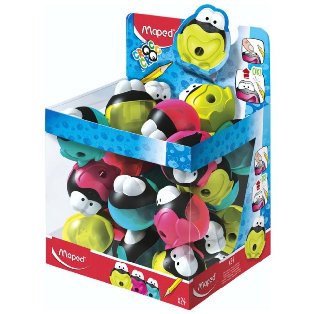 SACAPUNTAS DIVERTIDO CON DEPÓSITO MAPED CROC CROC SIGNAL