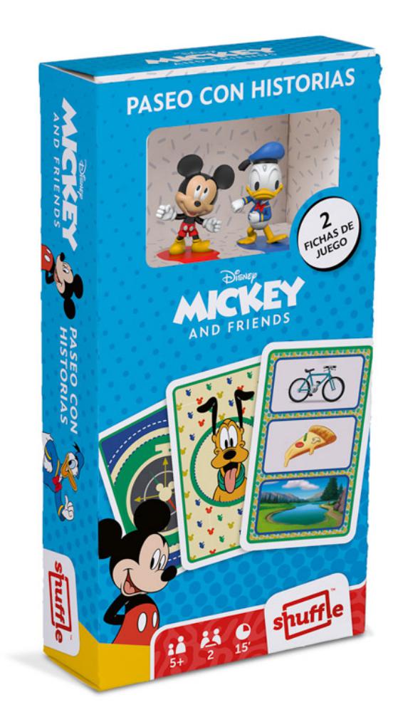 BARAJA INFANTIL MICKEY + FIGURA (JUEGO DE CARTAS PARA NIÑOS)