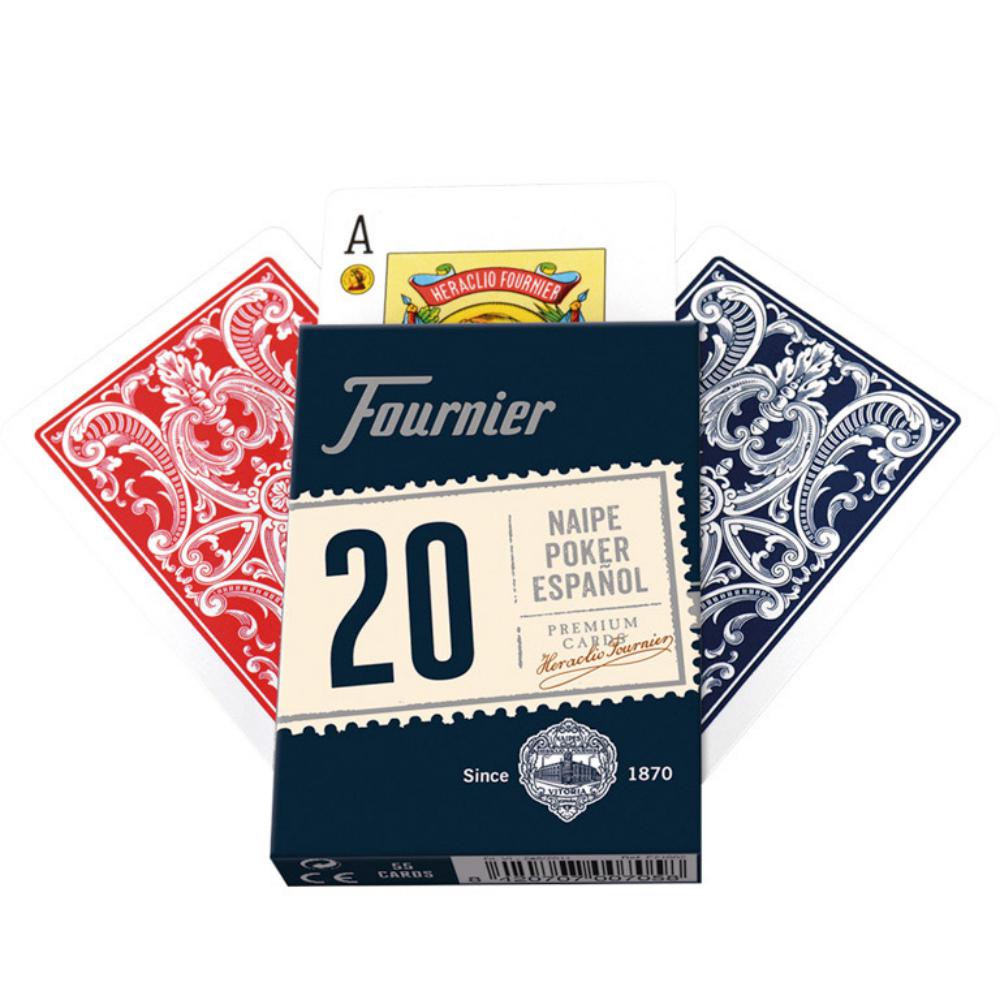 BARAJA NAIPES PÓKER ESPAÑOL 20-55 (54 CARTAS, ESTUCHE)