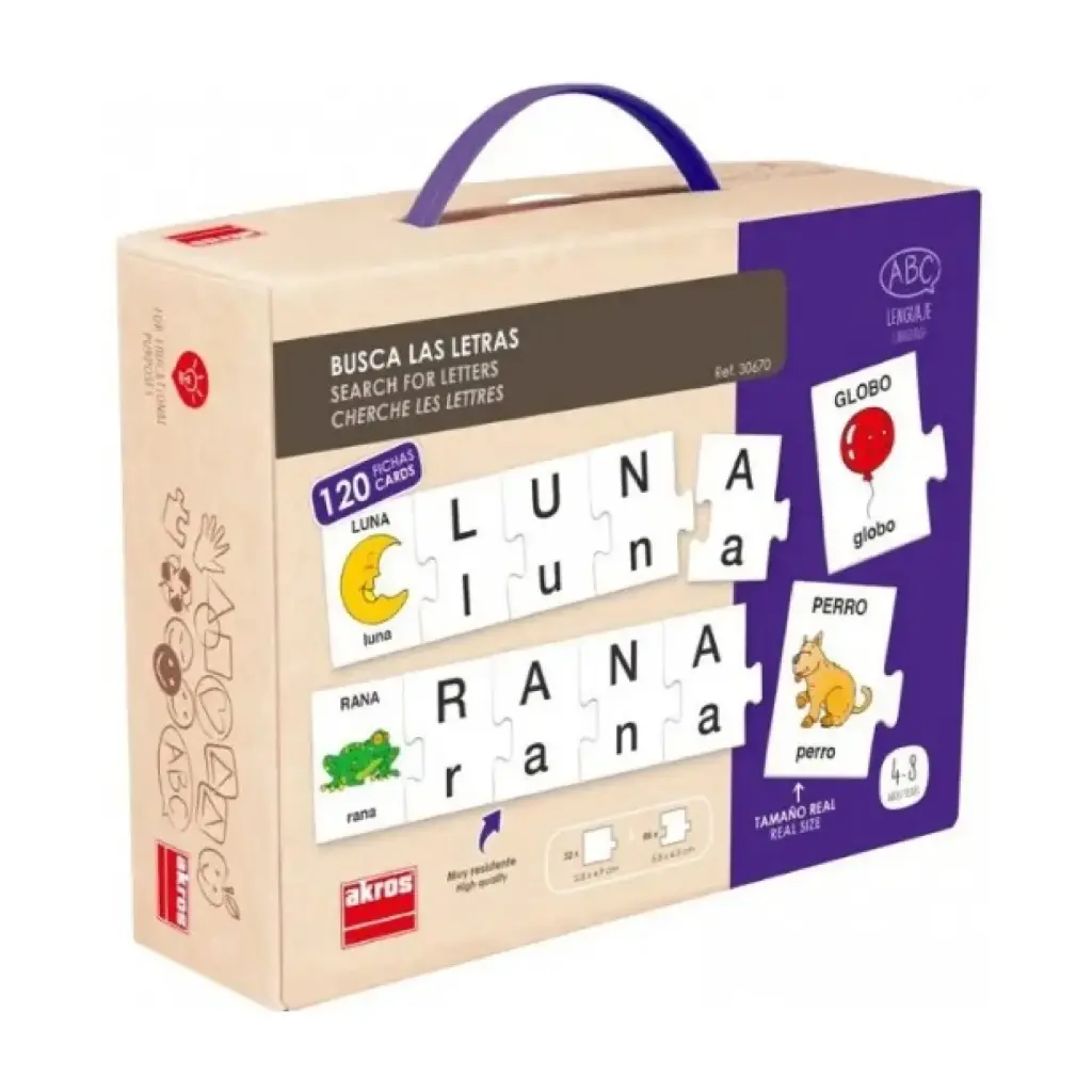 BUSCA LAS LETRAS – JUEGO EDUCATIVO