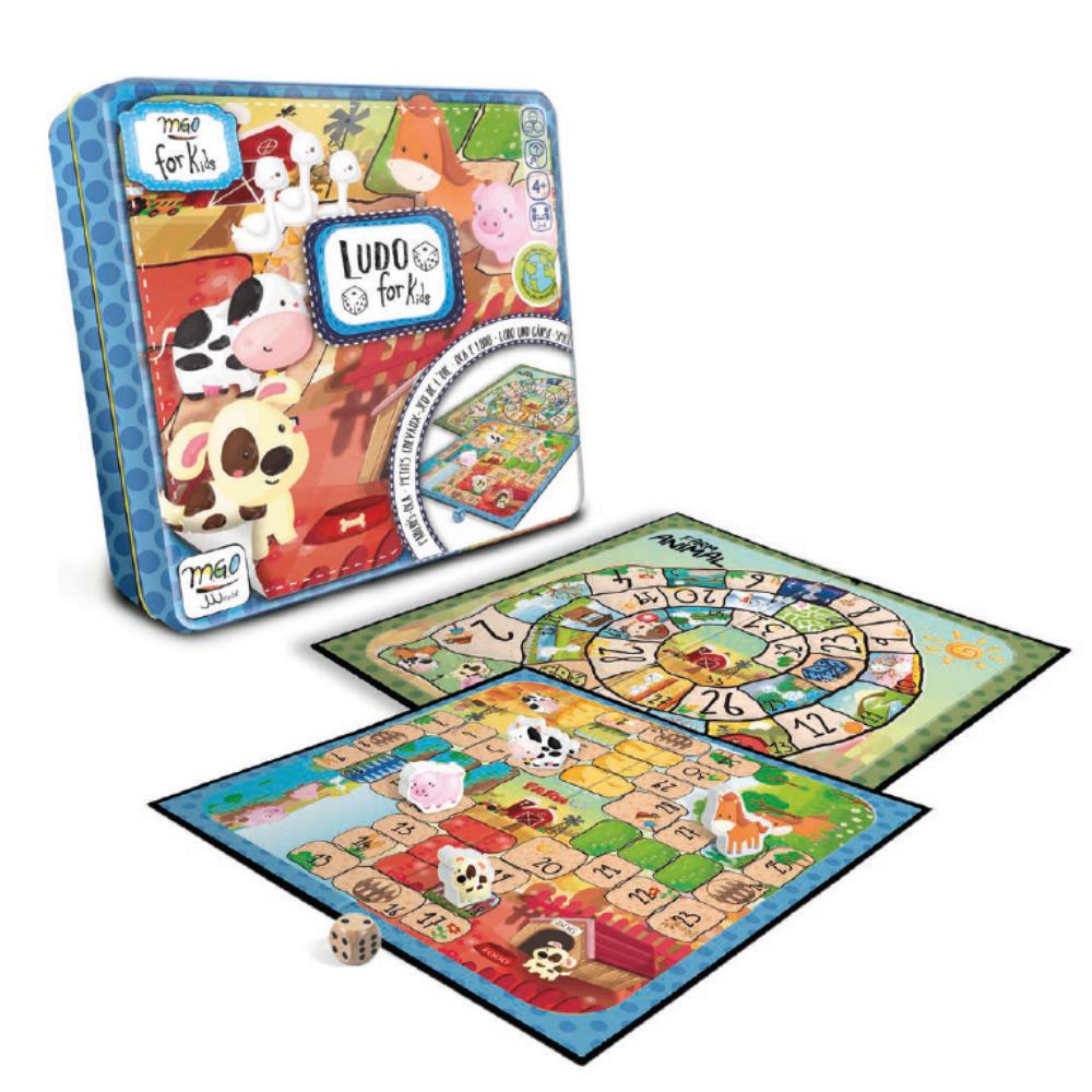 FALOMIR MI PRIMER PARCHÍS / OCA (LUDO FOR KIDS) – JUEGO CLÁSICO INFANTIL EN CAJA DE METAL – FALOMIR JUEGOS REF. FAL-14601