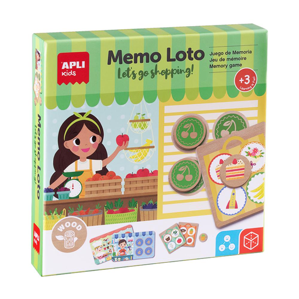 JUEGO APLI DE MEMORIA MEMO LOTO – DE MADERA – JUEGO EDUCATIVO INFANTIL +3 AÑOS – 8410782189039