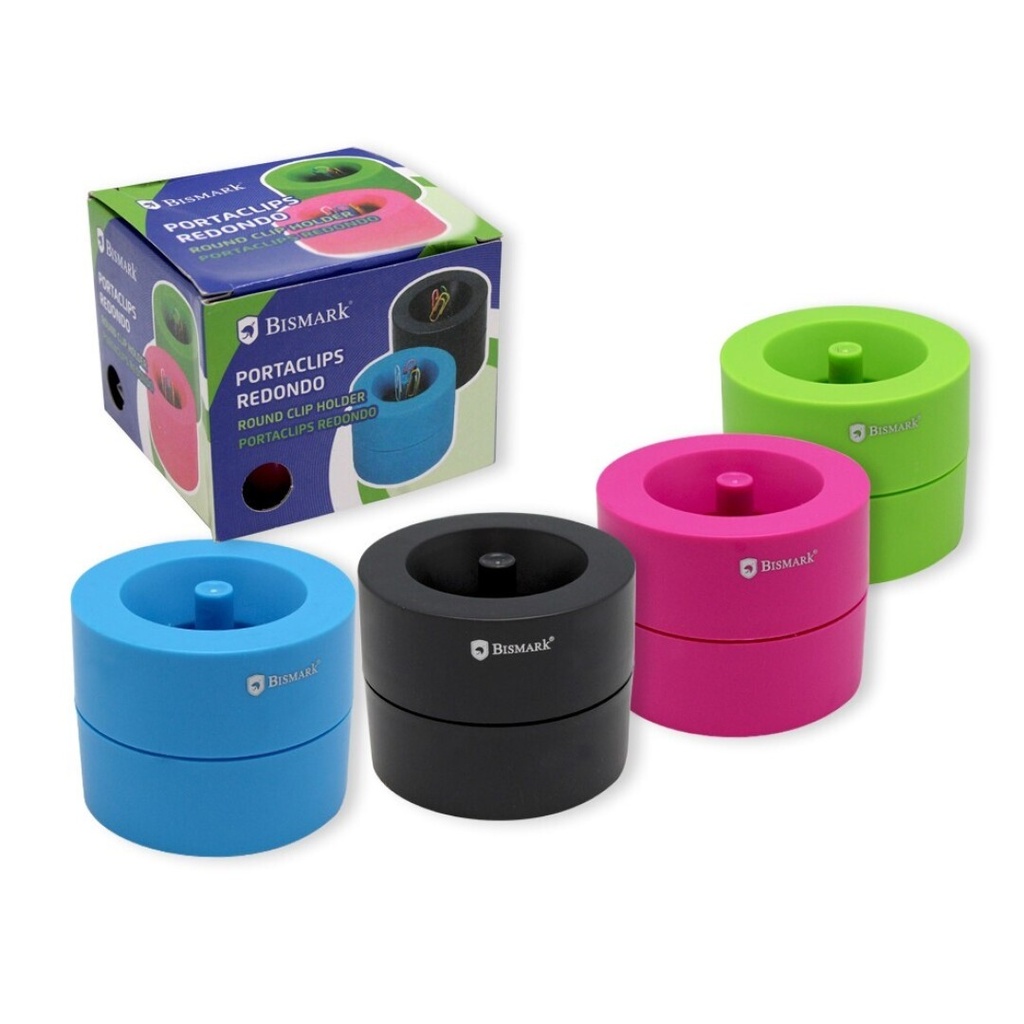 PORTA CLIPS BISMARK PROFESSIONAL 4 COLORES SURTIDOS