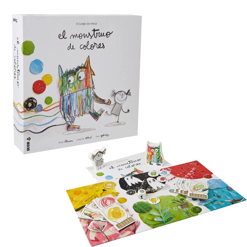 JUEGO DE MESA EDUCATIVO Y EMOCIONAL DEVIR – EL MONSTRUO DE COLORES – – EDAD +4 – DE 2 A 5 JUGADORES – 8436017227376
