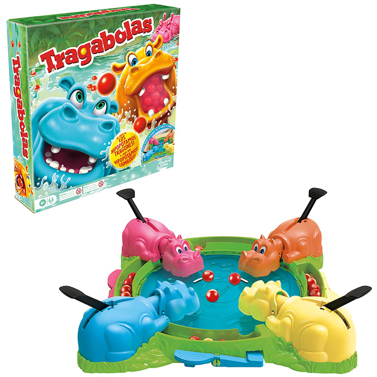 JUEGO HASBRO TRAGABOLAS JUEGO DE MESA INFANTIL CLÁSICO – HIPOPÓTAMOS COMILONES (REF. F8815)