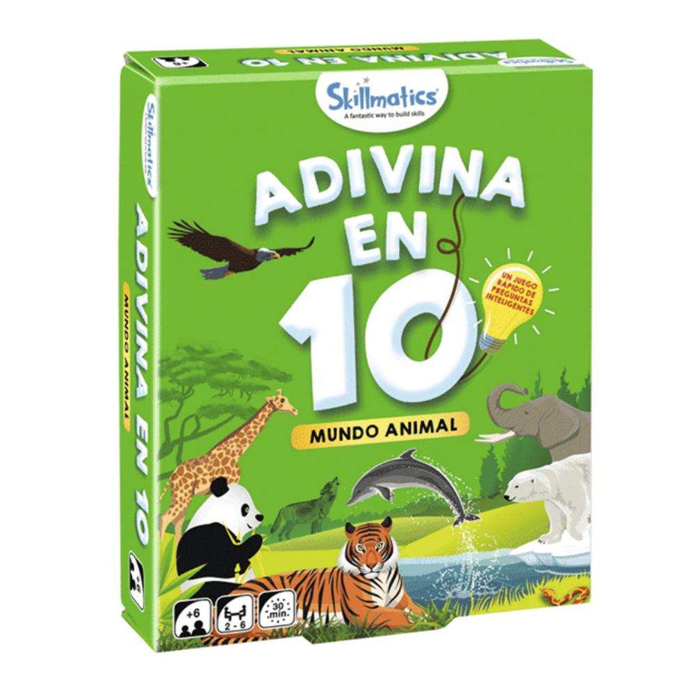 JUEGO DE CARTAS LUDILO ADIVINA EN 10 MUNDO ANIMAL 