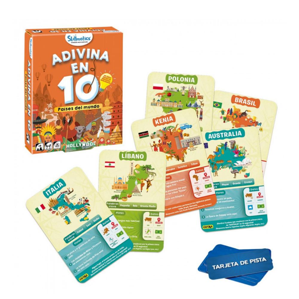 JUEGO LUDILO ADIVINA EN 10 PAÍSES DEL MUNDO – JUEGO DE CARTAS EDUCATIVO Y DIVERTIDO (+8 AÑOS)