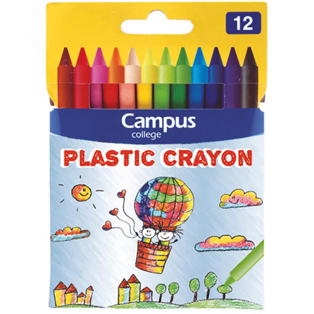 CERAS CAMPUS PLASTIC CRAYON 12