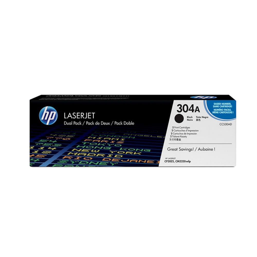 HP LASERJET COLOR CP2025,CM2320 PACK 2 TONER NEGRO 3.500 PAG.