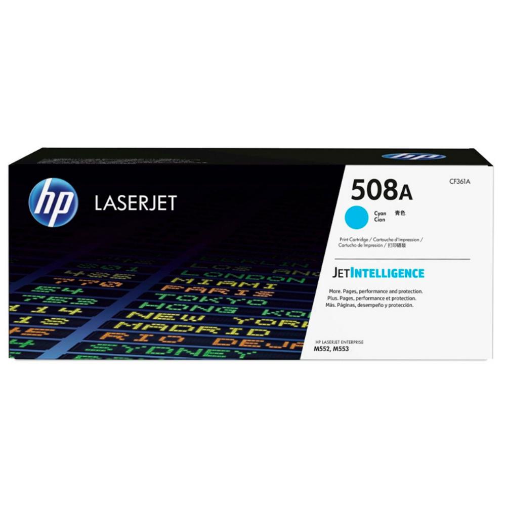 HP LASERJET M552/M553/M577 TONER 508A CIAN 5.000 PAGINAS ESTANDARD