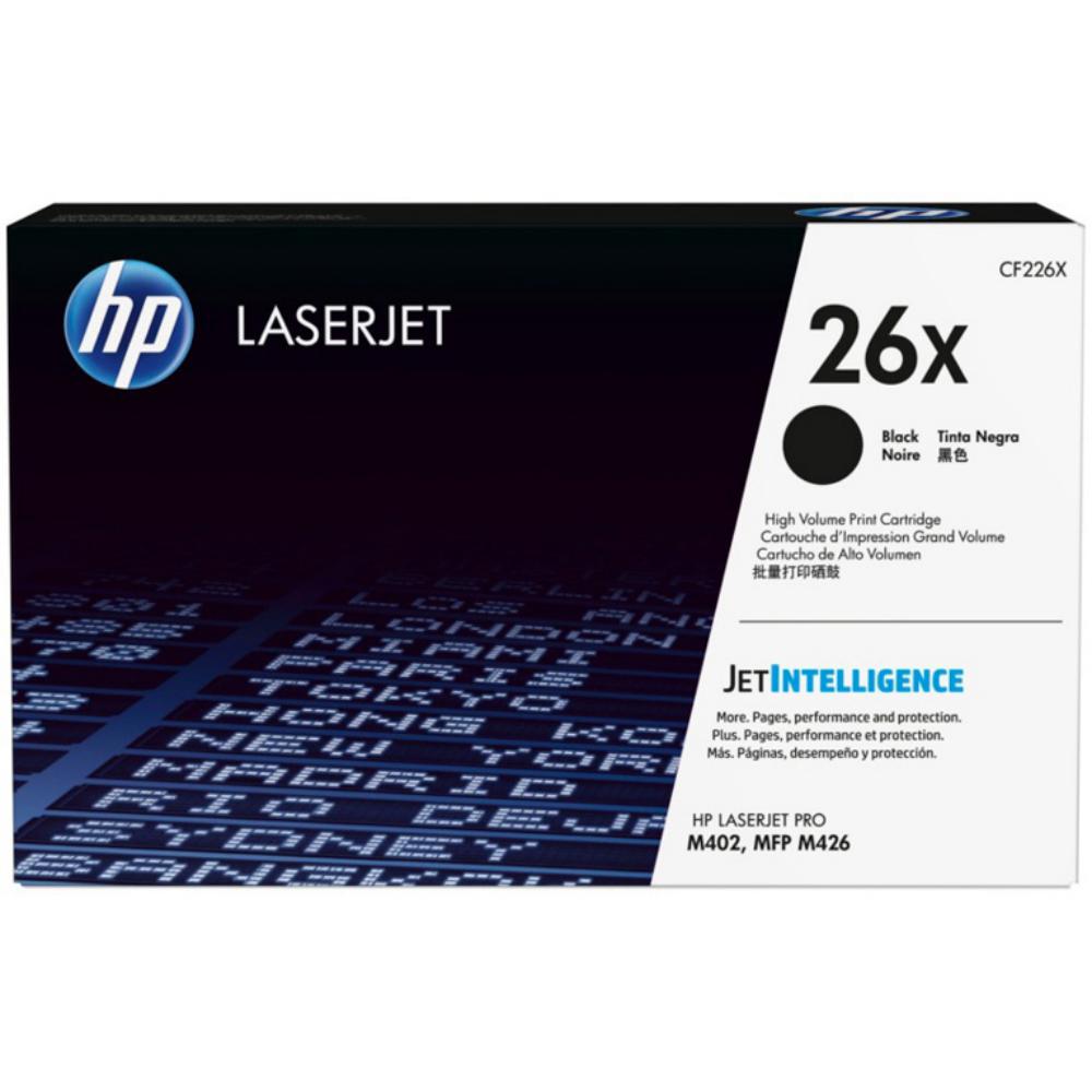 HP LASERJET PRO M402/426 TONER NEGRO Nº26X 9.000 PAGINAS ALTA CAPACIDAD
