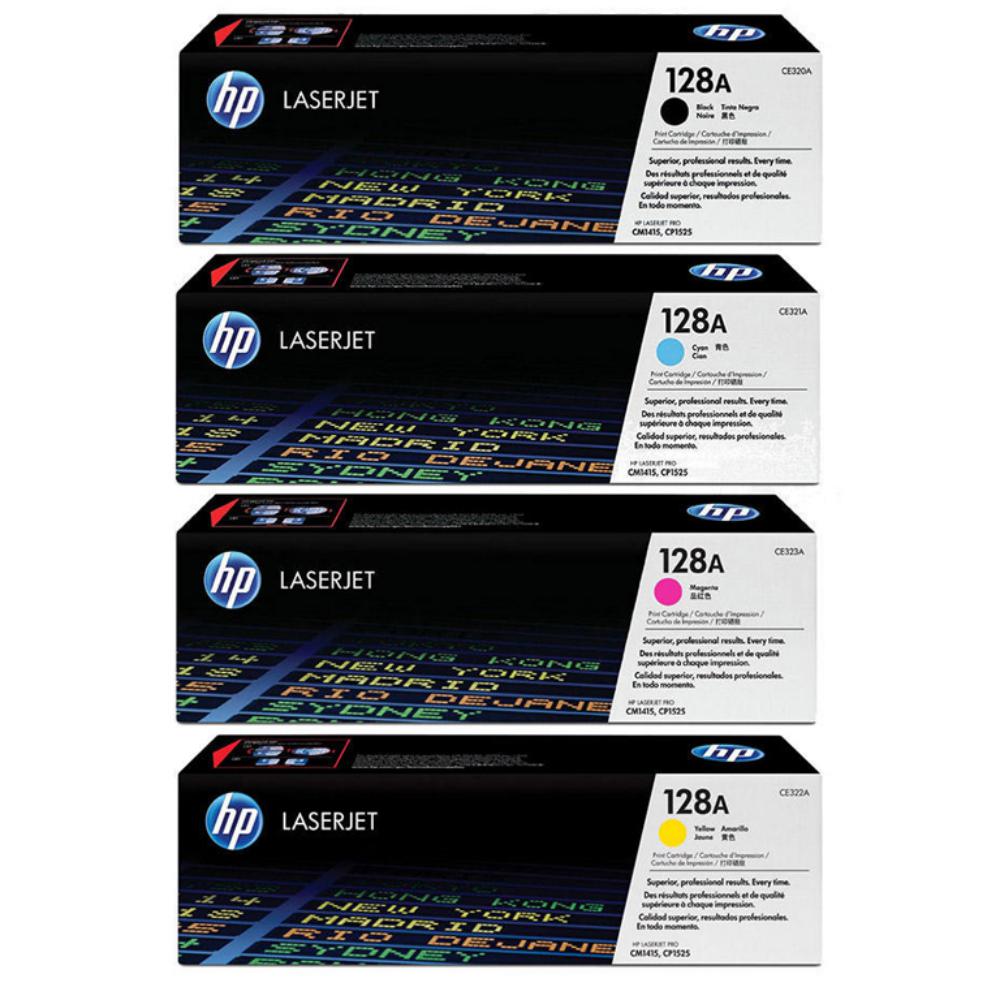 HP TONER LASER TRICOLOR 128A PACK 3