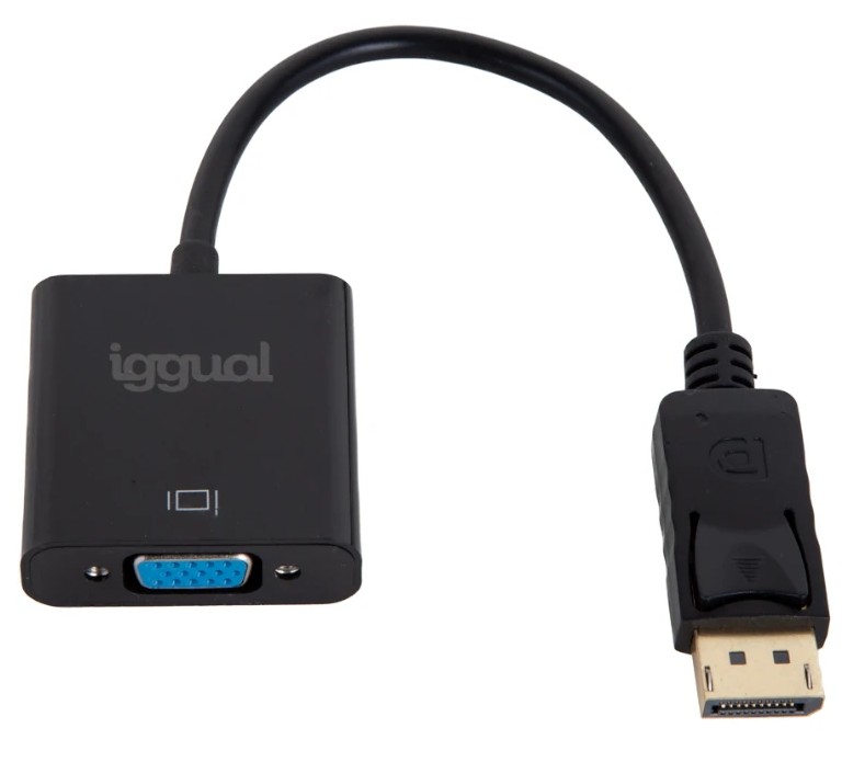 ADAPTADOR DISPLAYPORT (M) A VGA (H) IGGUAL 