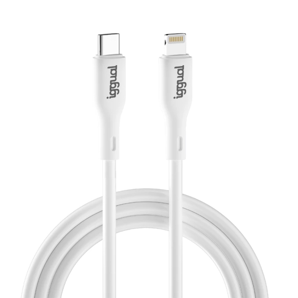 IGGUAL CABLE USB-C A LIGHTNING 100 CM BLANCO Q3.0 3A