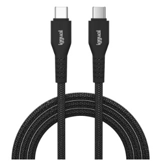 IGGUAL CABLE USB-C A USB-C 60W – 100 CM TRENZADO