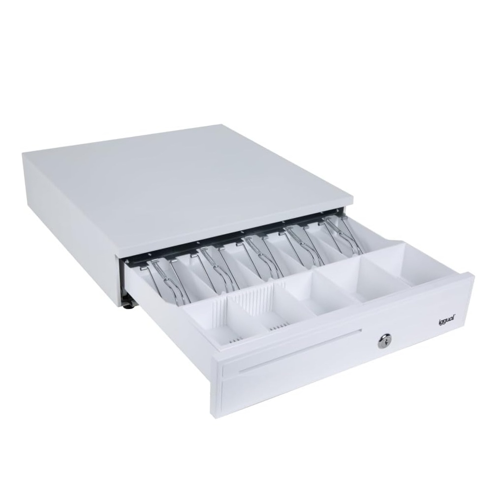 IGGUAL CAJÓN PORTAMONEDAS IRON-30PW 5+5 BLANCO PURO