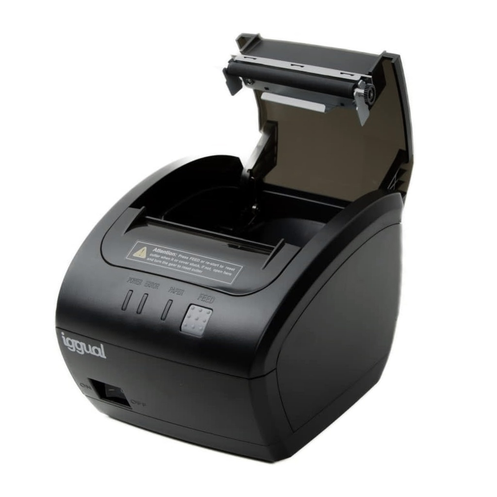 IGGUAL IMPRESORA TÉRMICA TP7001 USB+RJ45 NEGRO