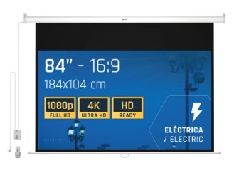 PANTALLA ELÉCTRICA IGGUAL  16:9 84" 184×104 CM