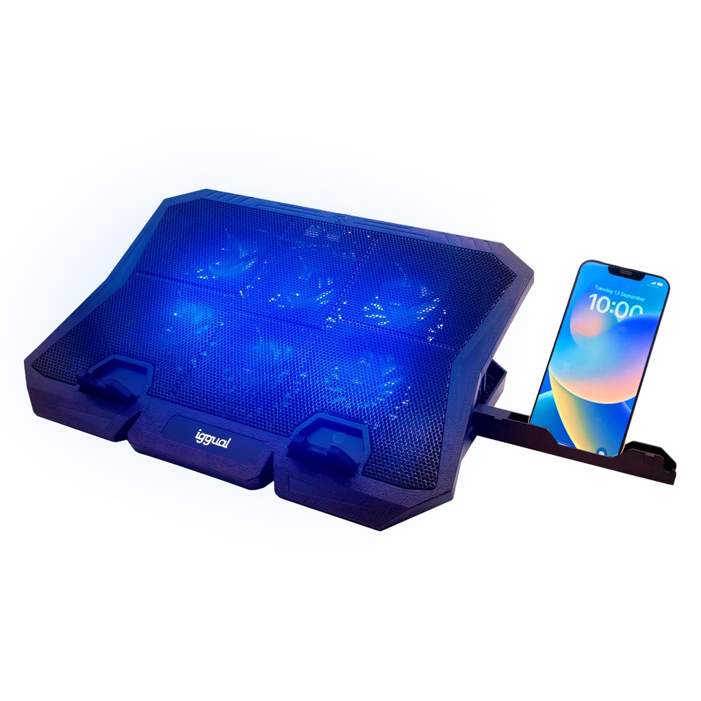 IGGUAL REFRIGERADOR PORTÁTIL 6 VENTILADORES RP6V17