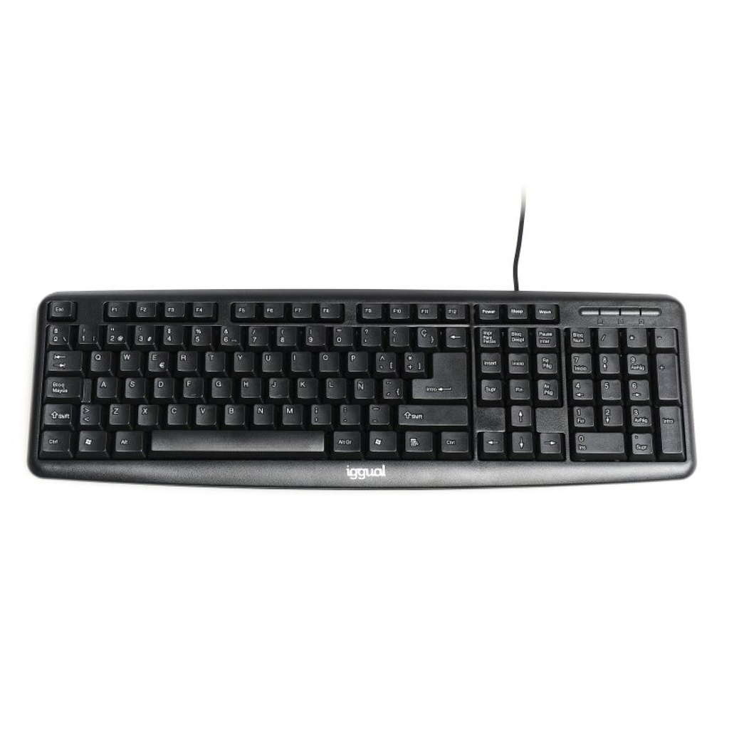 IGGUAL TECLADO ESTÁNDAR CK-BASIC-105T NEGRO