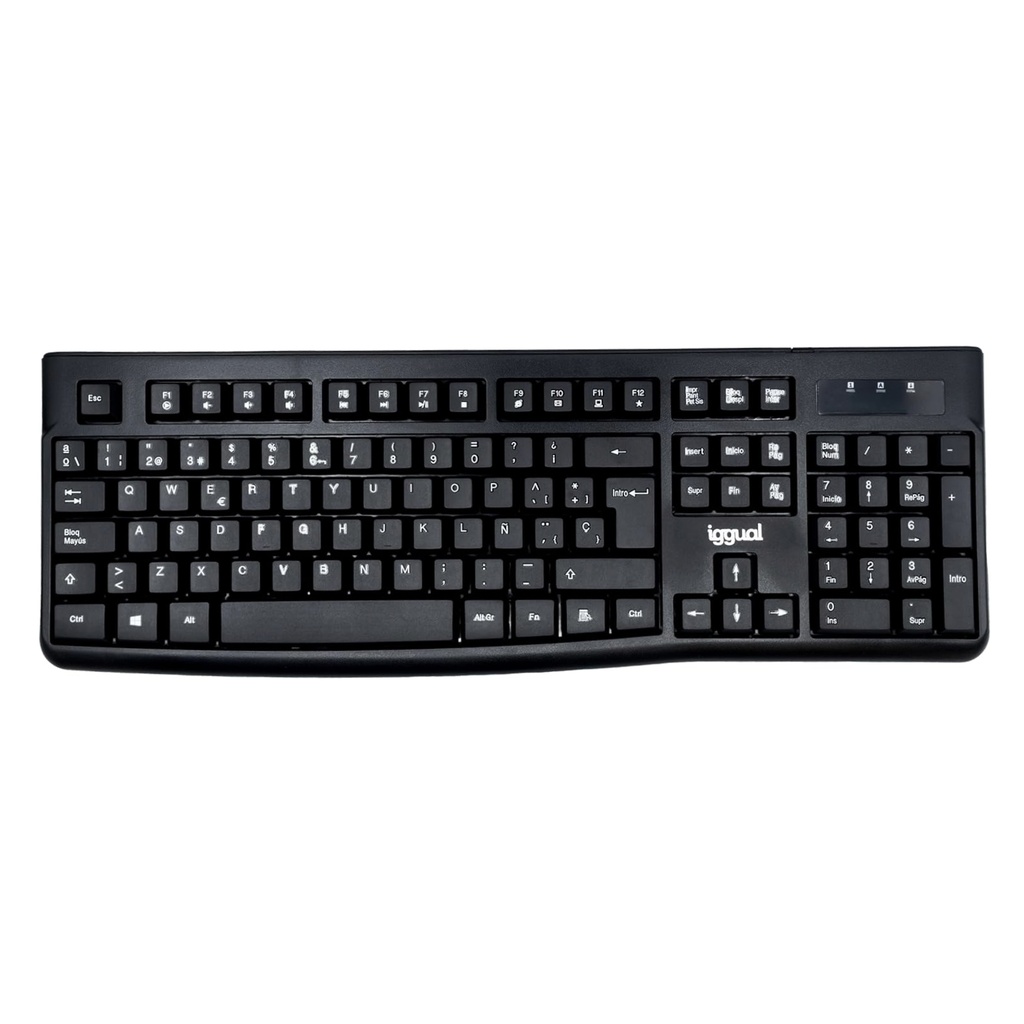 TECLADO ESTÁNDAR IGGUAL CK-BASIC2-105T NEGRO