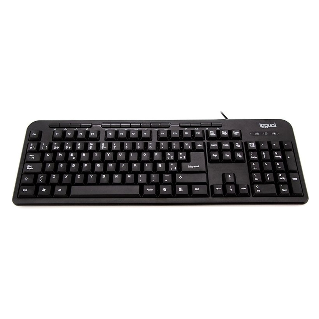 IGGUAL TECLADO MULTIMEDIA CK-BASIC-120T NEGRO