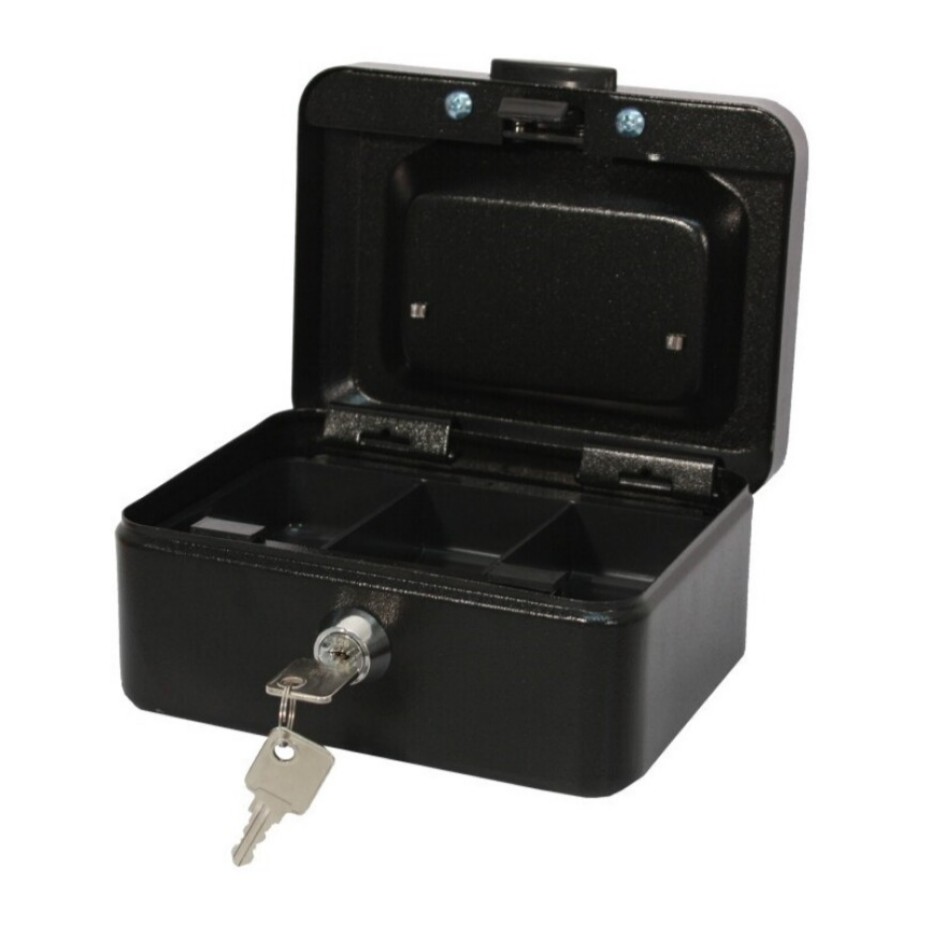 CAJA DE CAUDALES METÁLICA NEGRA