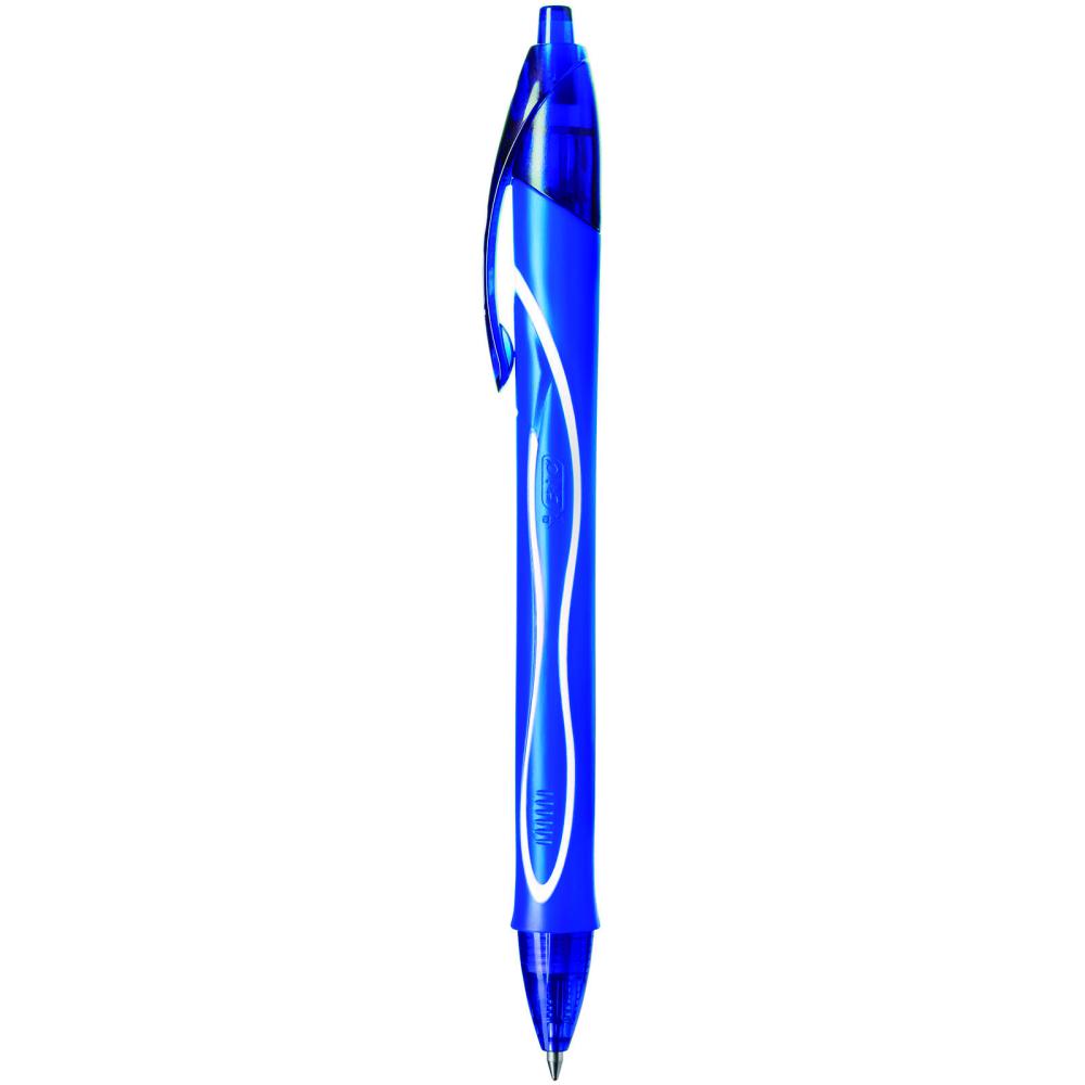 BOLÍGRAFO BIC GELOCITY QUICK DRY AZUL · TINTA GEL · PUNTA 0,7 MM · TRAZO 0,3 MM · PACK 12 UDS