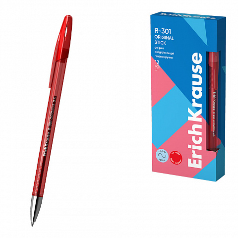 BOLÍGRAFO DE GEL ERICHKRAUSE R-301 ROJO 