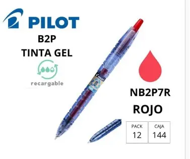 BOLÍGRAFO PILOT B2P ROJO 