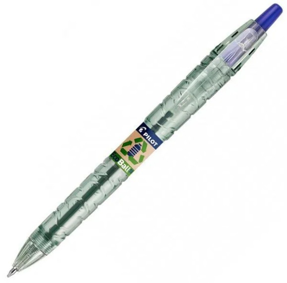 BOLÍGRAFO PILOT ECOBALL B2P AZUL · TINTA ACEITE · RETRÁCTIL · PUNTA 1,0 MM