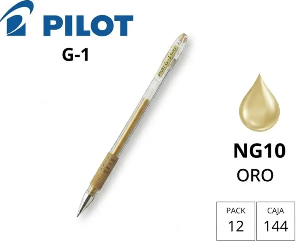 BOLÍGRAFO PILOT G-1 ORO