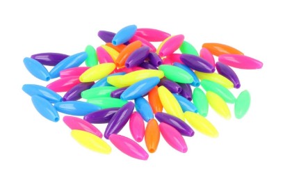 CUENTAS DE PLÁSTICO ECO 9 MM – PACK 1600 UDS MULTICOLOR (PURPURINA, NEÓN, FOSFORESCENTE Y PASTEL)