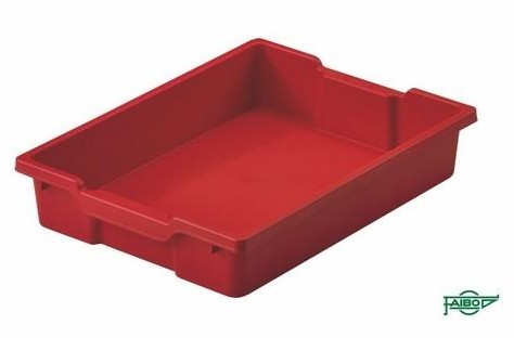 CAJA ALMACENAMIENTO PEQUENA ROJA SIN TAPA