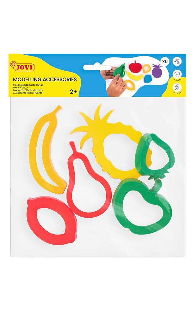 MOLDES PARA PLASTILINA – FRUTAS VARIADAS (6 UNIDADES)
