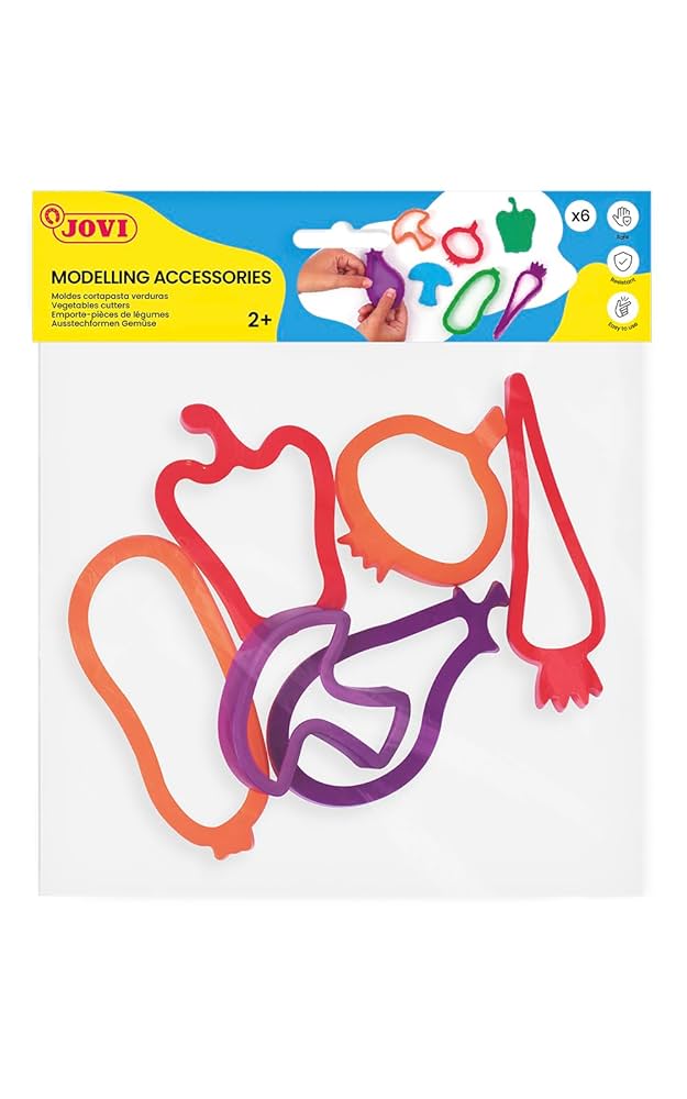 MOLDES PARA PLASTILINA – VERDURAS (6 UNIDADES)
