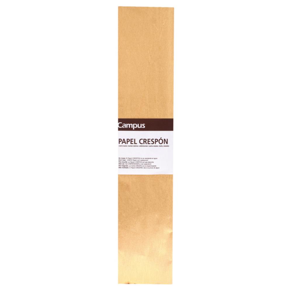 PAPEL CRESPÓN ORO METALIZADO 50 × 2 M – 60 g/m², CREPADO 70% – INETA – 10 UDS (PACK)