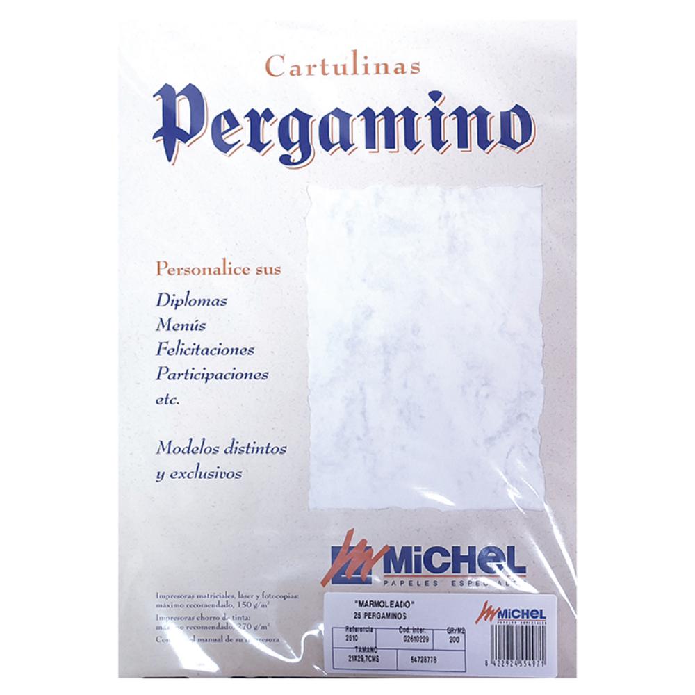 PAPEL PERGAMINO DIN A4 TROQUELADO 200 g/m² – COLOR MARMOLEADO GRIS – PACK 25 HOJAS