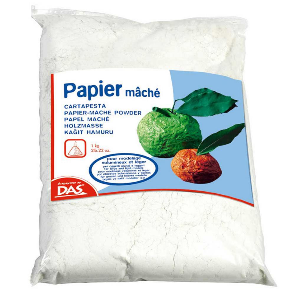 PASTA DAS PAPEL MACHE  PARA MODELAR – 1000 G (SECA SIN COCCIÓN)