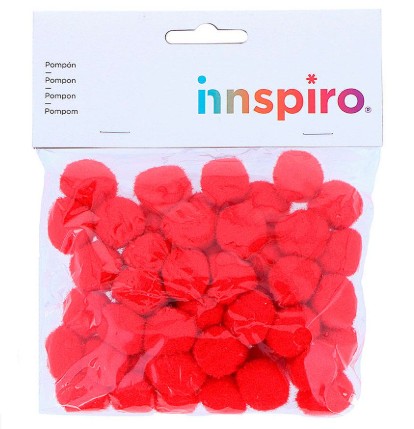 POMPON POLIPROPILENO 25MM 50UD