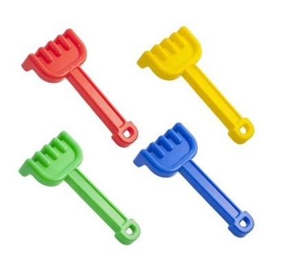 RASTRILLOS DE JUGUETE SET DE 4 UNIDADES