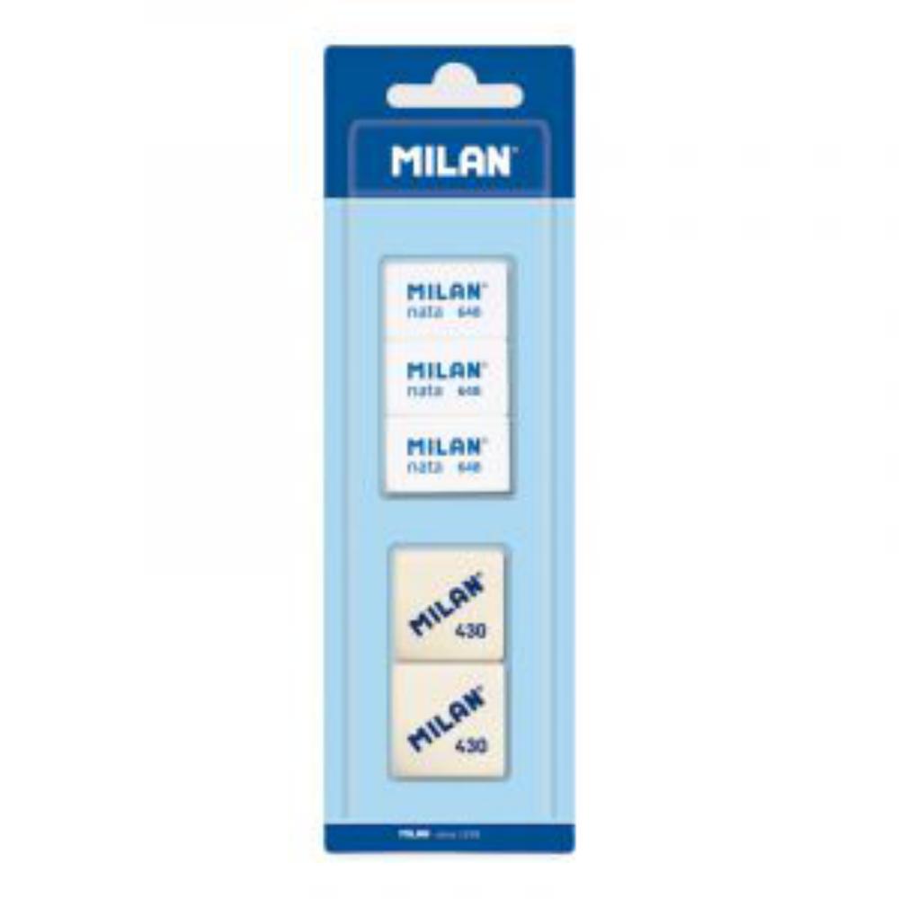 GOMAS MILAN 430 MIGA DE PAN + NATA® 648 (BLÍSTER 5 UNIDADES)