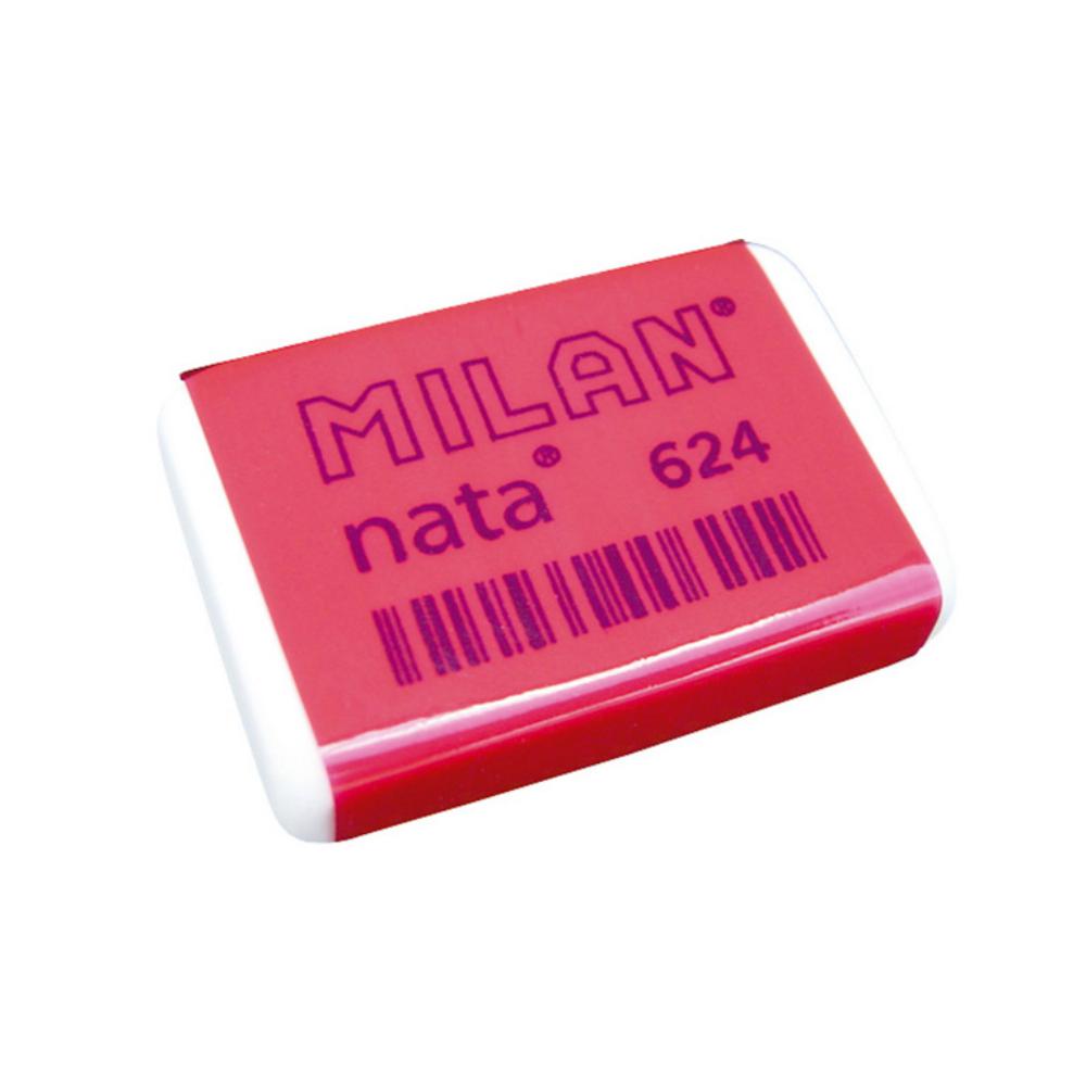 GOMAS MILAN NATA® 624 CON BANDA DE CELOFÁN ROSA (CAJA DE 24 UNIDADES)