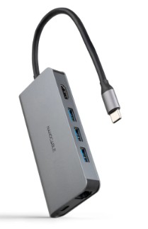 NANOCABLE HUB 8 EN 1 USB-C