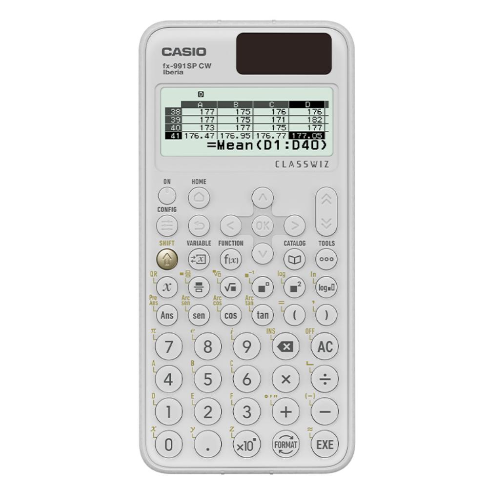 CALCULADORA CIENTÍFICA CASIO FX-991SP CW BLANCA · CLASSWIZ · PANTALLA NATURAL · 575 FUNCIONES · PILA LR44