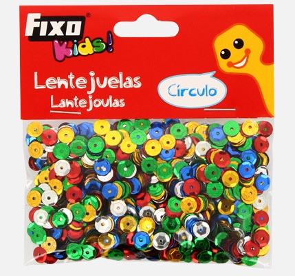 LENTEJUELAS FIXO KIDS 20 G – CÍRCULOS METALIZADOS