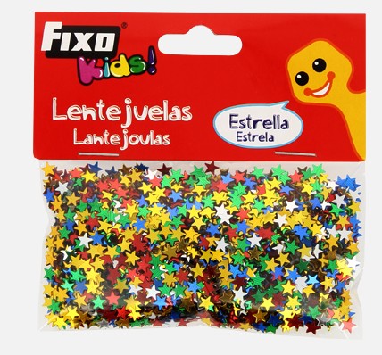 LENTEJUELAS FIXO KIDS 20 G ESTRELLA METALIZADOS