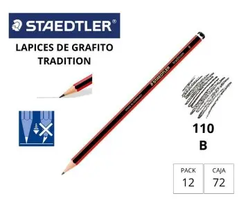 LÁPIZ DE GRAFITO STAEDTLER TRADITION 110 B 
