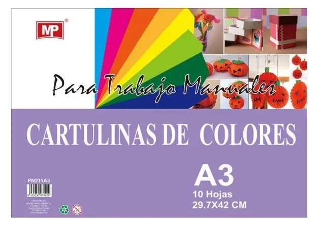 BLOC CARTULINA A3 10 HOJAS