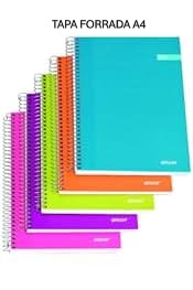 BLOC ESPIRAL A4 TAPA EXTRADURA 80 HOJAS 90 GRAMOS LISO